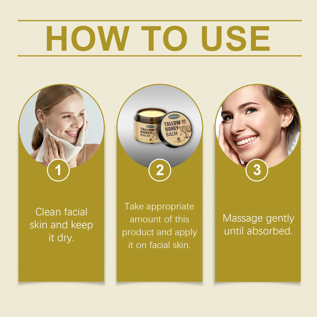 WOODSLEEP Tallow Honey Balm Powerful Moisturizing Keep Skin Moist Smooth Relieve Dryness Easy To Absorb