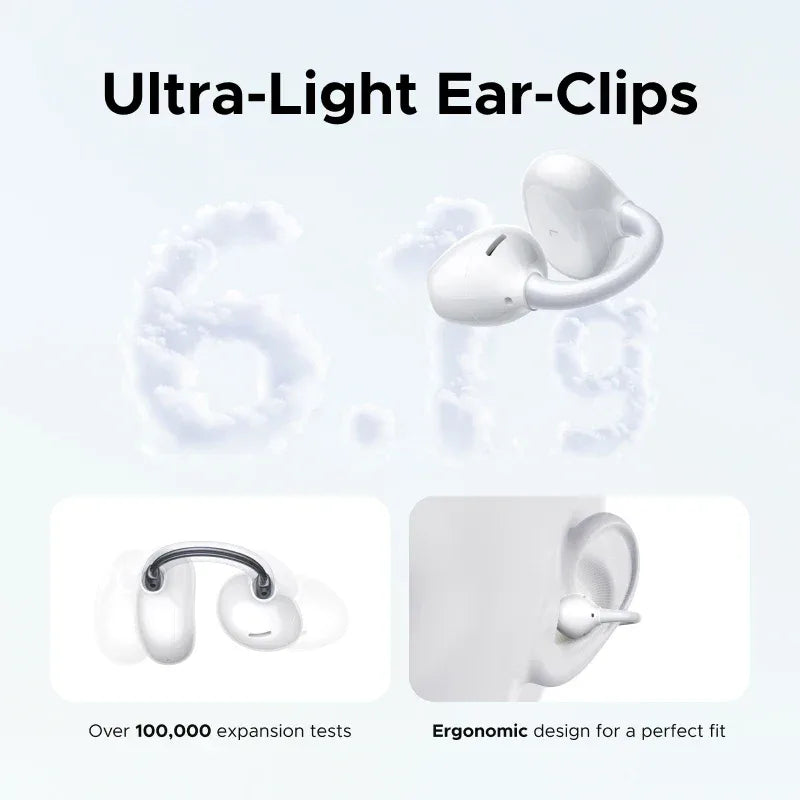 Open Ear Wireless Headphones, 32H Playtime - Tidesmit Audio Tidesmit