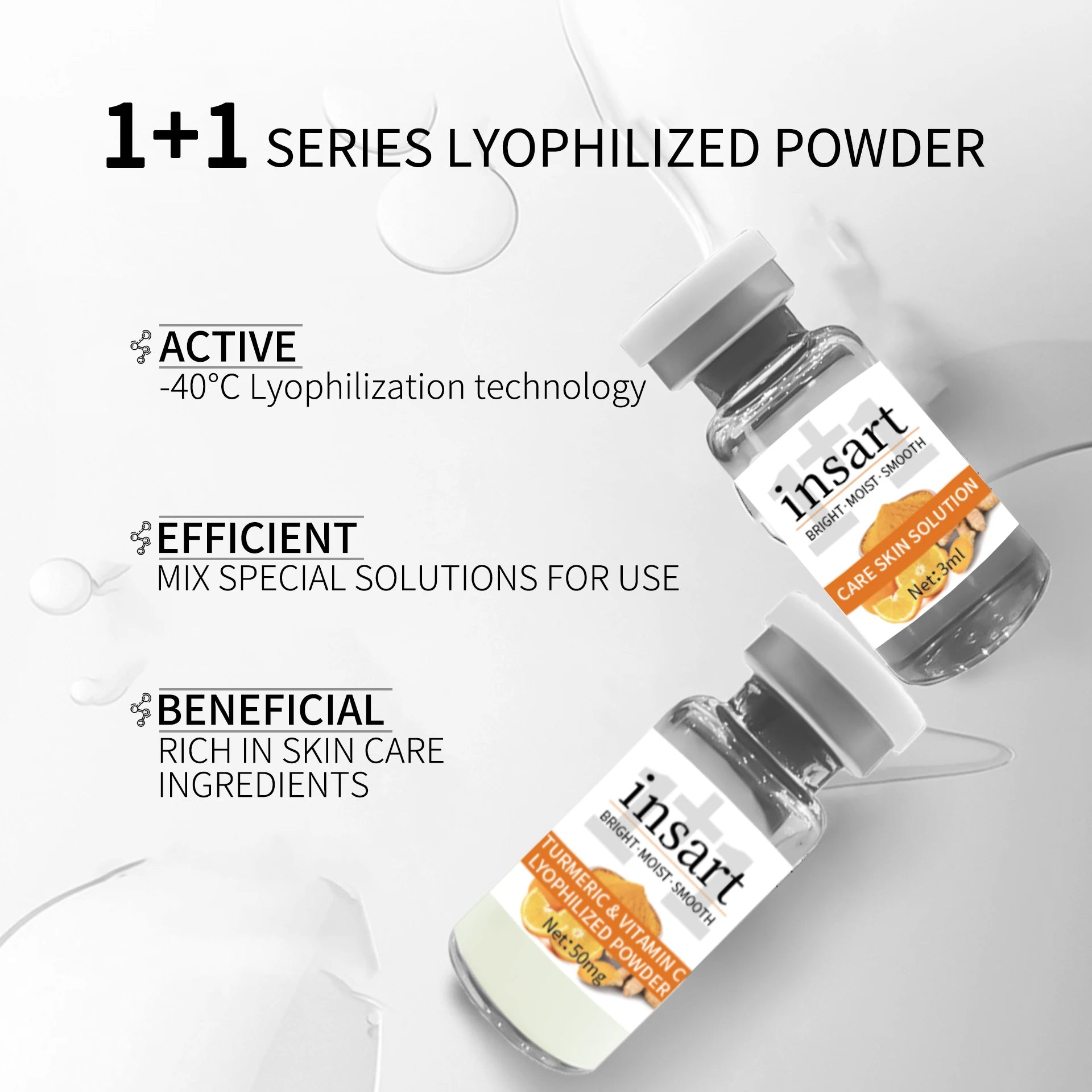 2 Boxes Turmeric Vitamin C Freeze-Dried Powder Set, Skincare Set Moisturizing, Holiday Gift for Women