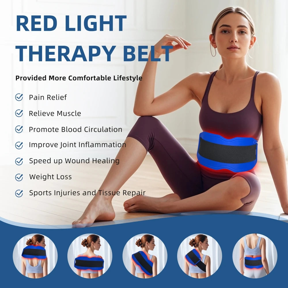 Red Light Therapy Pad for Shoulder Pain Relief 660nm - EU Wellness Back Massage Instrument Tidesmit