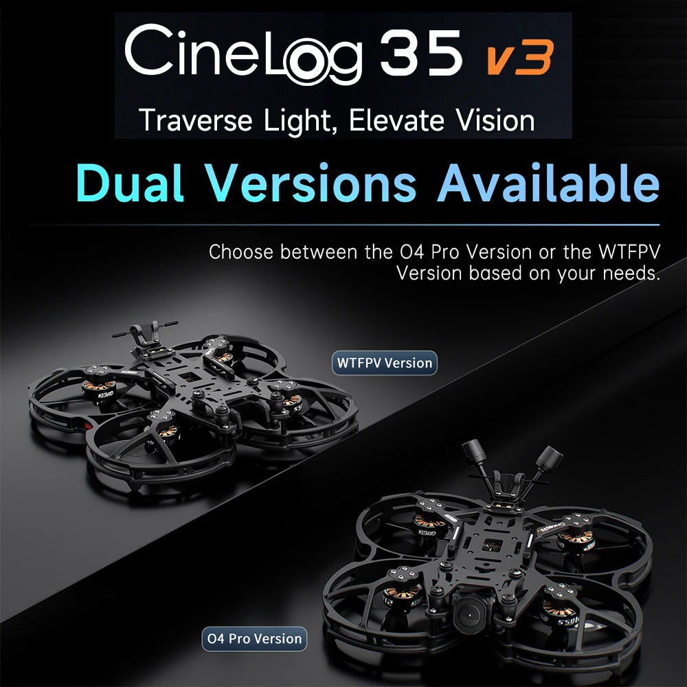 CineLog35 V3 FPV Camera Drone - Pro 4K O4 System & GPS Precision Tidesmit
