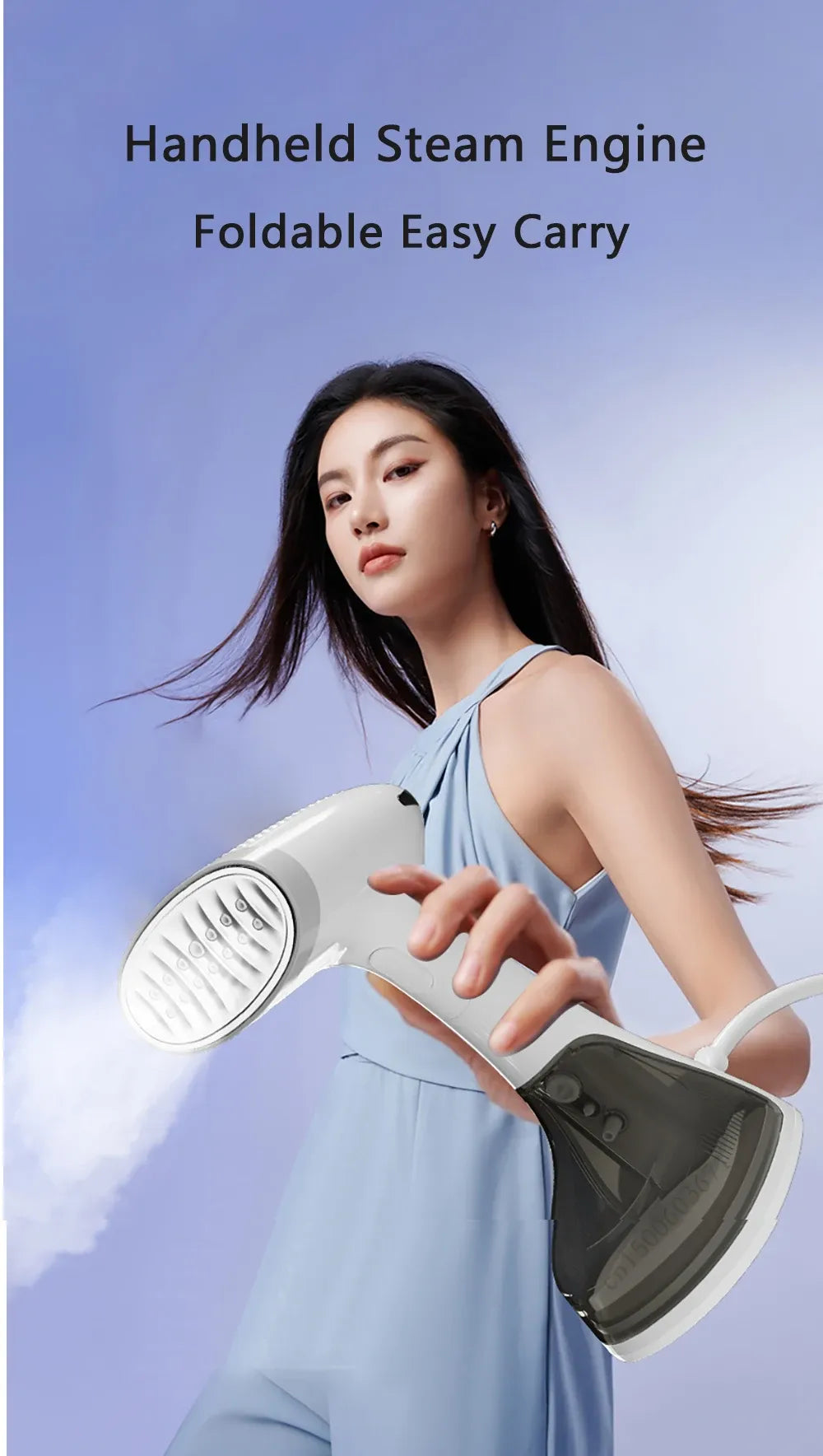 Raugee Foldable Handheld Garment Steamer 1650W 220V EU Plug