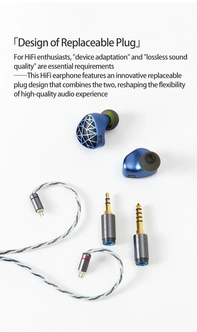 Sound Rhyme SR10 10-Driver Hybrid HiFi Wired IEMs by Tidesmit Tidesmit
