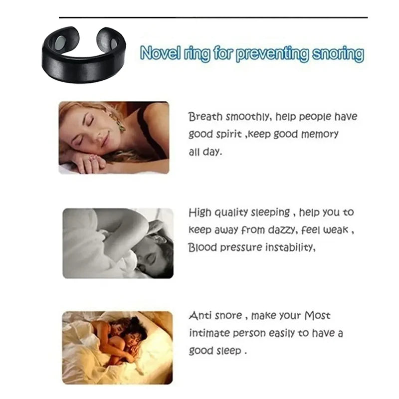 Anti Snoring Acupressure Ring - Adjustable Natural Sleep Aid Tidesmit Tidesmit