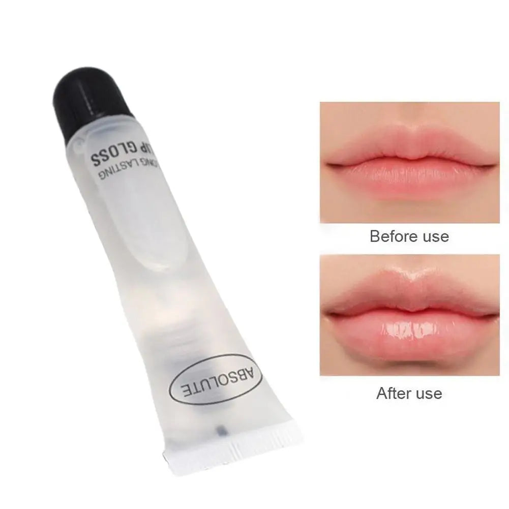 Clear Absolute lip gloss tube for hydrating, plumping, and smoothing lips with a high-shine, long-lasting finish.