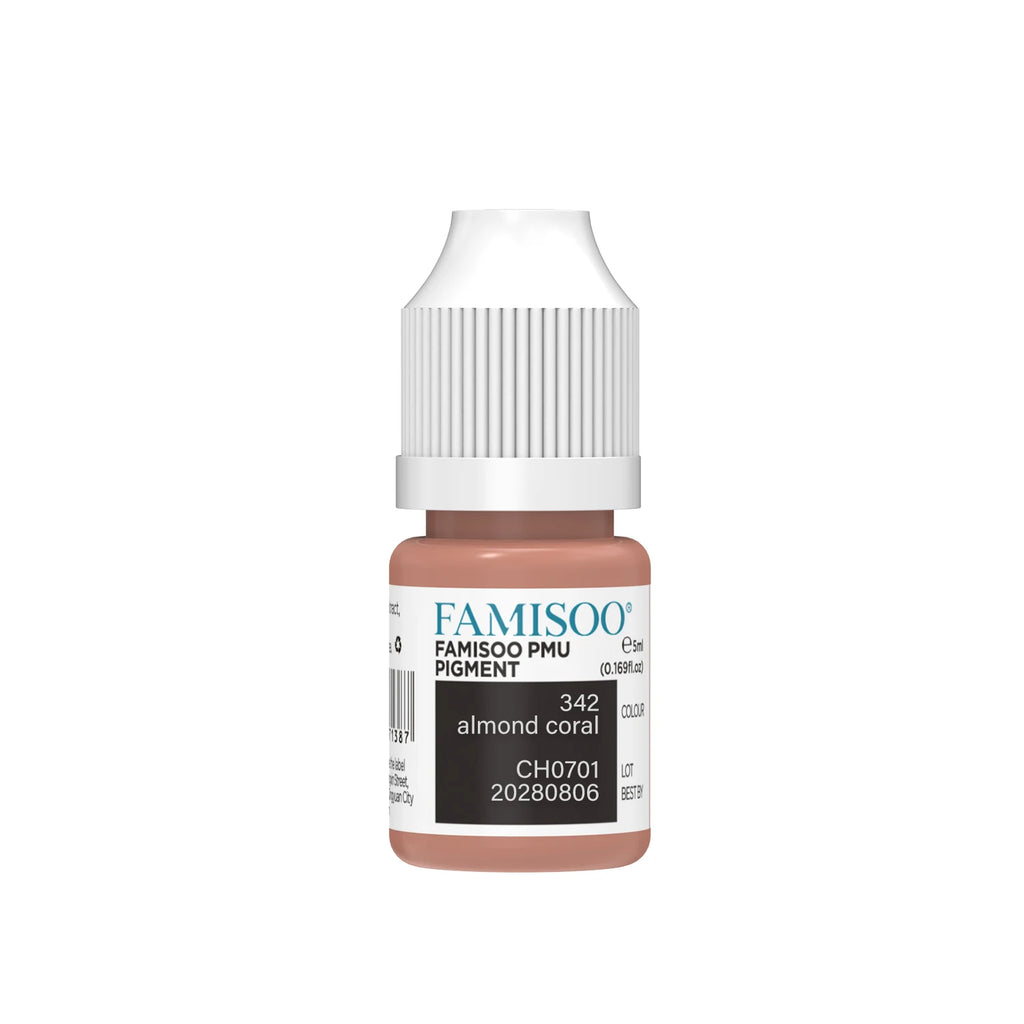 Lip Tattoo Ink – Long Lasting Microblading Pigment 5ml | Tidesmit Permanent Makeup Machines 342 Almond coral Tidesmit