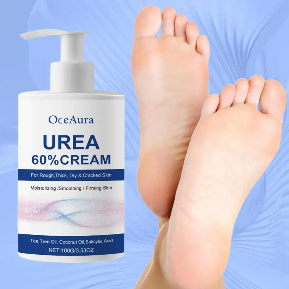Urea 60% Cream for Cracked Heels - Professional Deep Foot Repair Scrubs Treatments Tidesmit