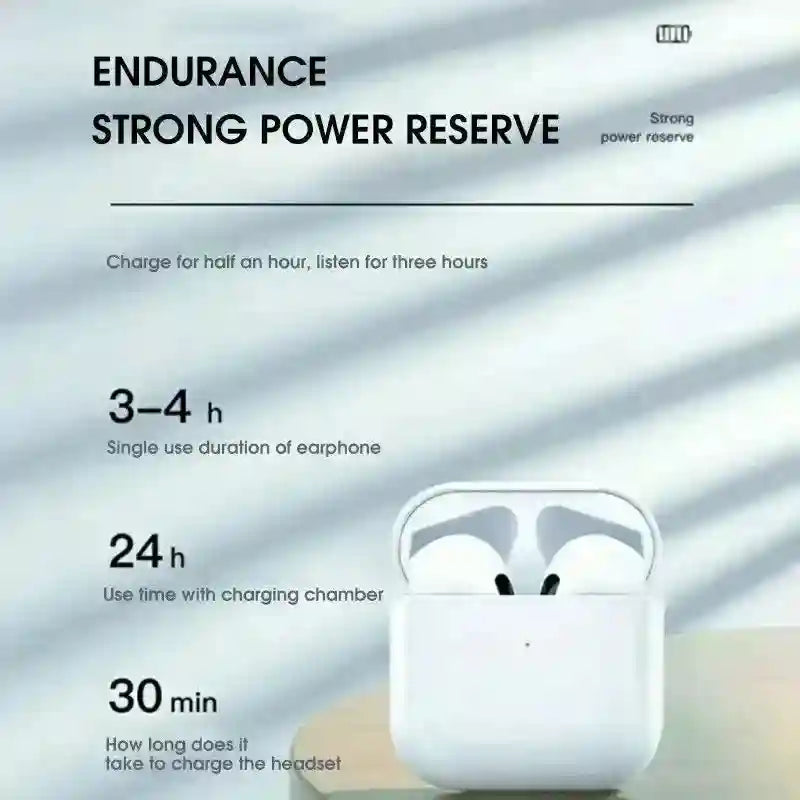 Wireless Earbuds with Mic – Long Battery Bass Sport Headphones Tidesmit