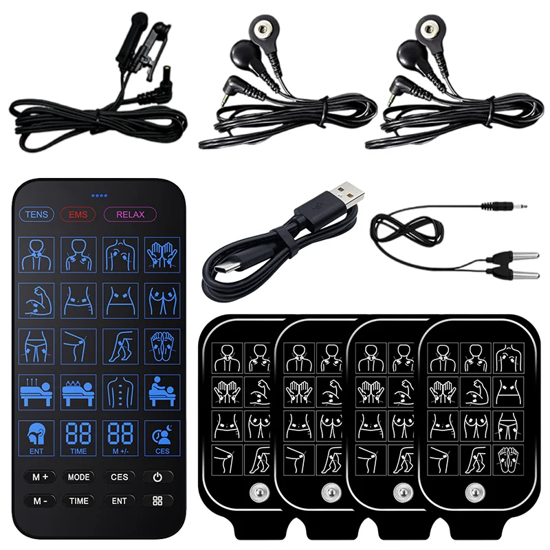 Electric Pulse Muscle Stimulator: Deep Tissue Relief & Heat Therapy Massage Chairs Black China Mainland Tidesmit