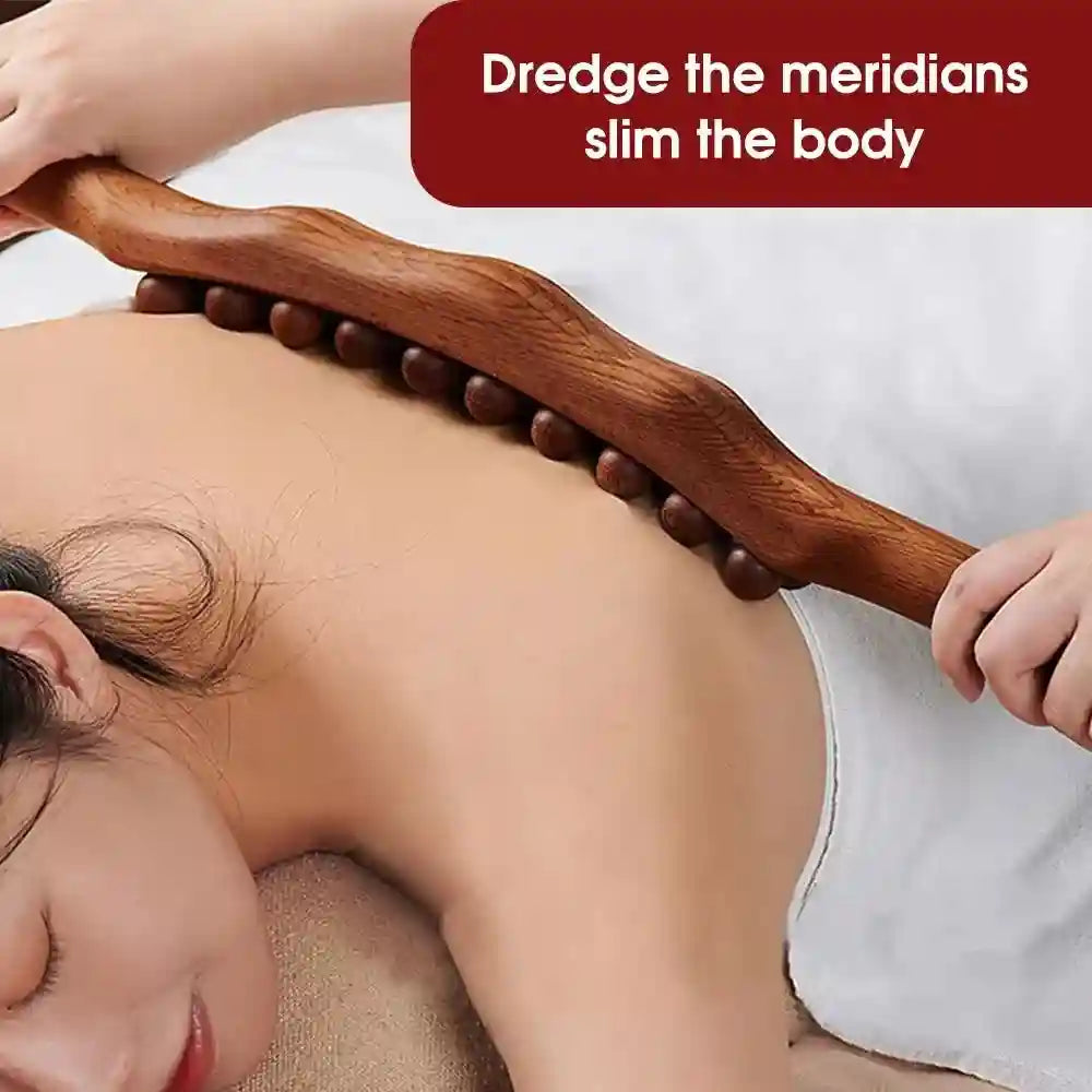 Massage Roller Stick for Deep Tissue Muscle Therapy - Beech Wood Massage Roller Tidesmit