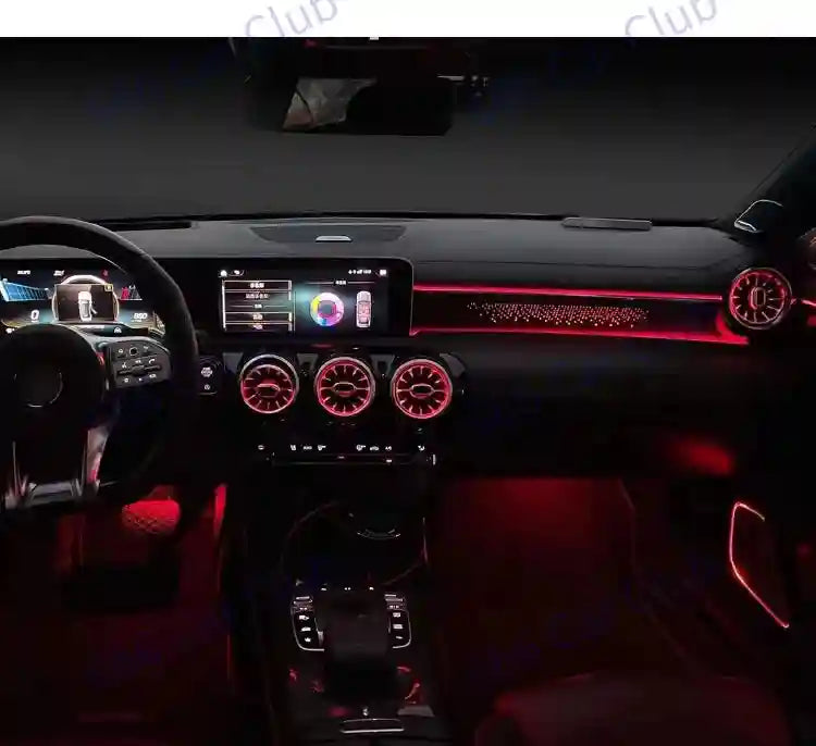 Mercedes Benz Ambient Lighting Kit 64 Color RGB LED Interior Air Tidesmit