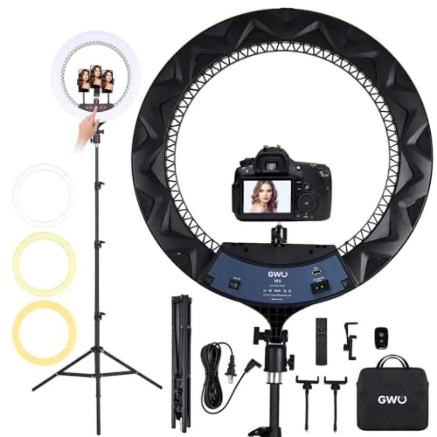 18 Inch LED Ring Light with Tripod for Professional Content Creation United States Tidesmit