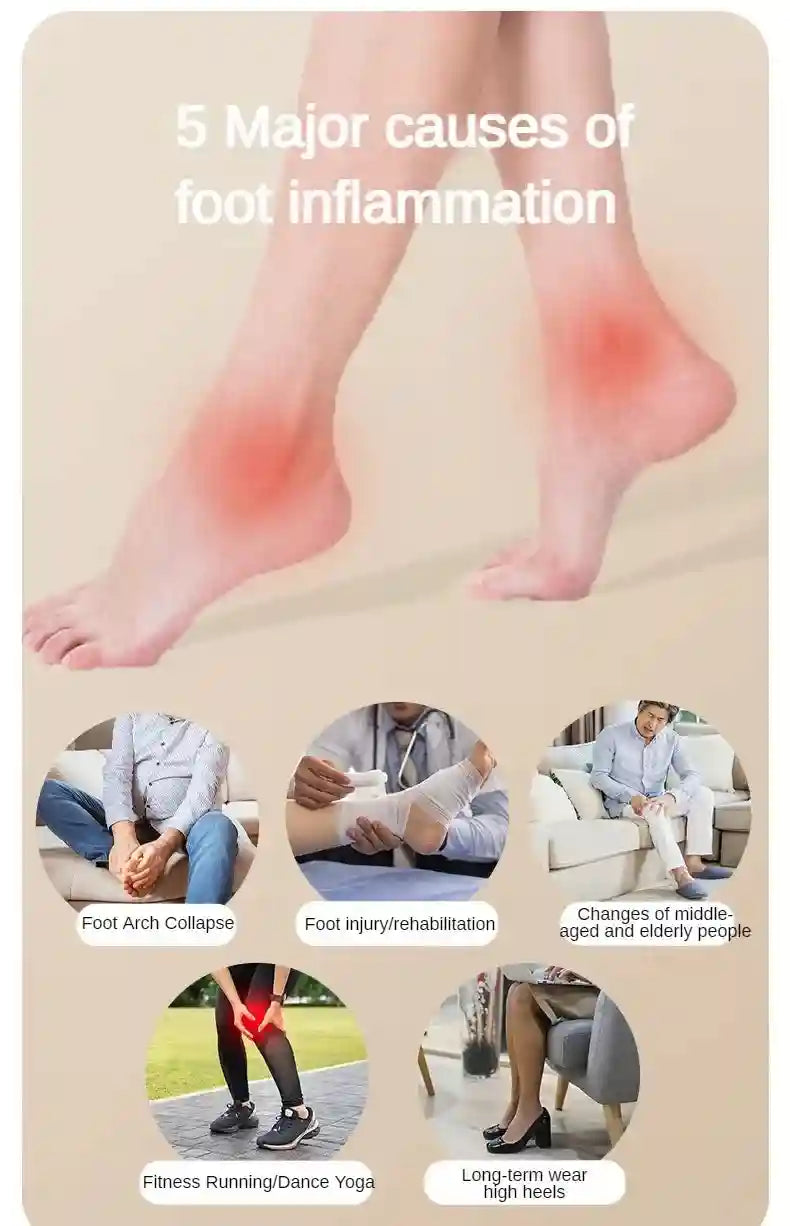 Foot Massage Roller for Plantar Fasciitis Therapy - Ergonomic Design Massage Roller Tidesmit