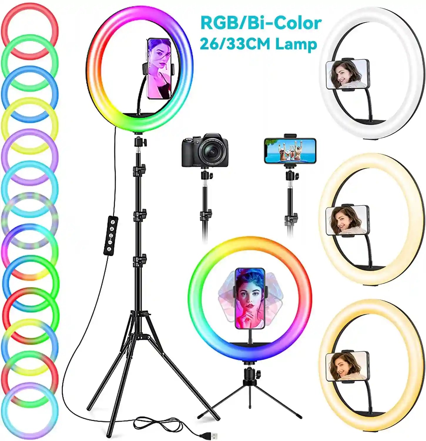 LED Ring Light with Tripod Stand for Pro Content Creation | Tidesmit Tidesmit