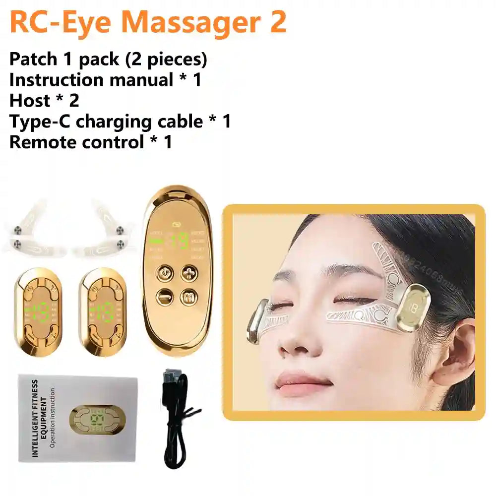 Microcurrent Eye Massager for Fatigue and Dark Circles - Rechargeable Eye Massage Instrument RC-Eye Massager 2 Tidesmit