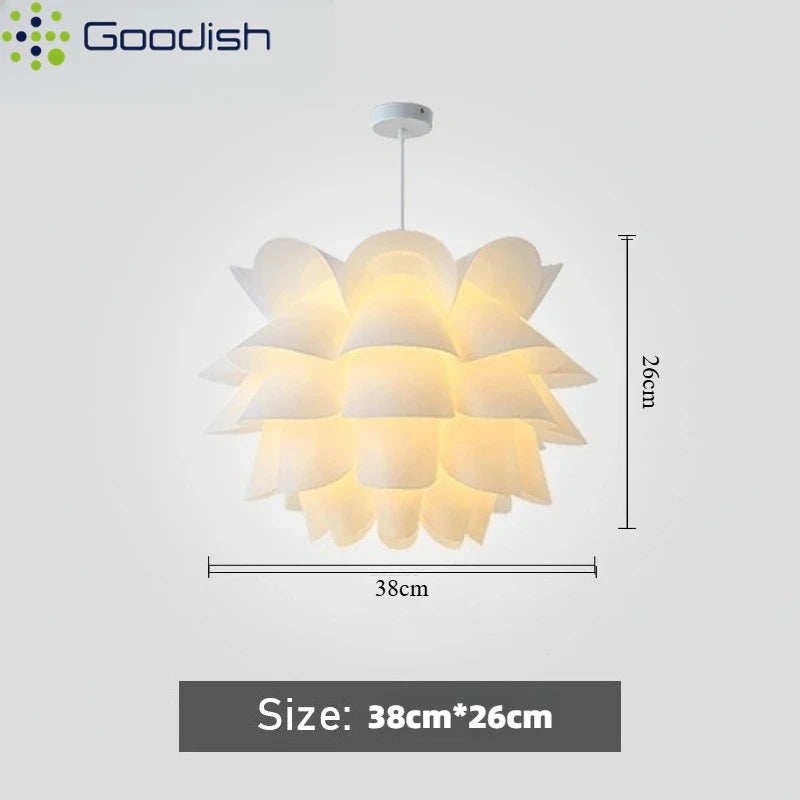 Lotus Ring Light LED Pendant Lamp for Minimalist Dining Rooms Tidesmit