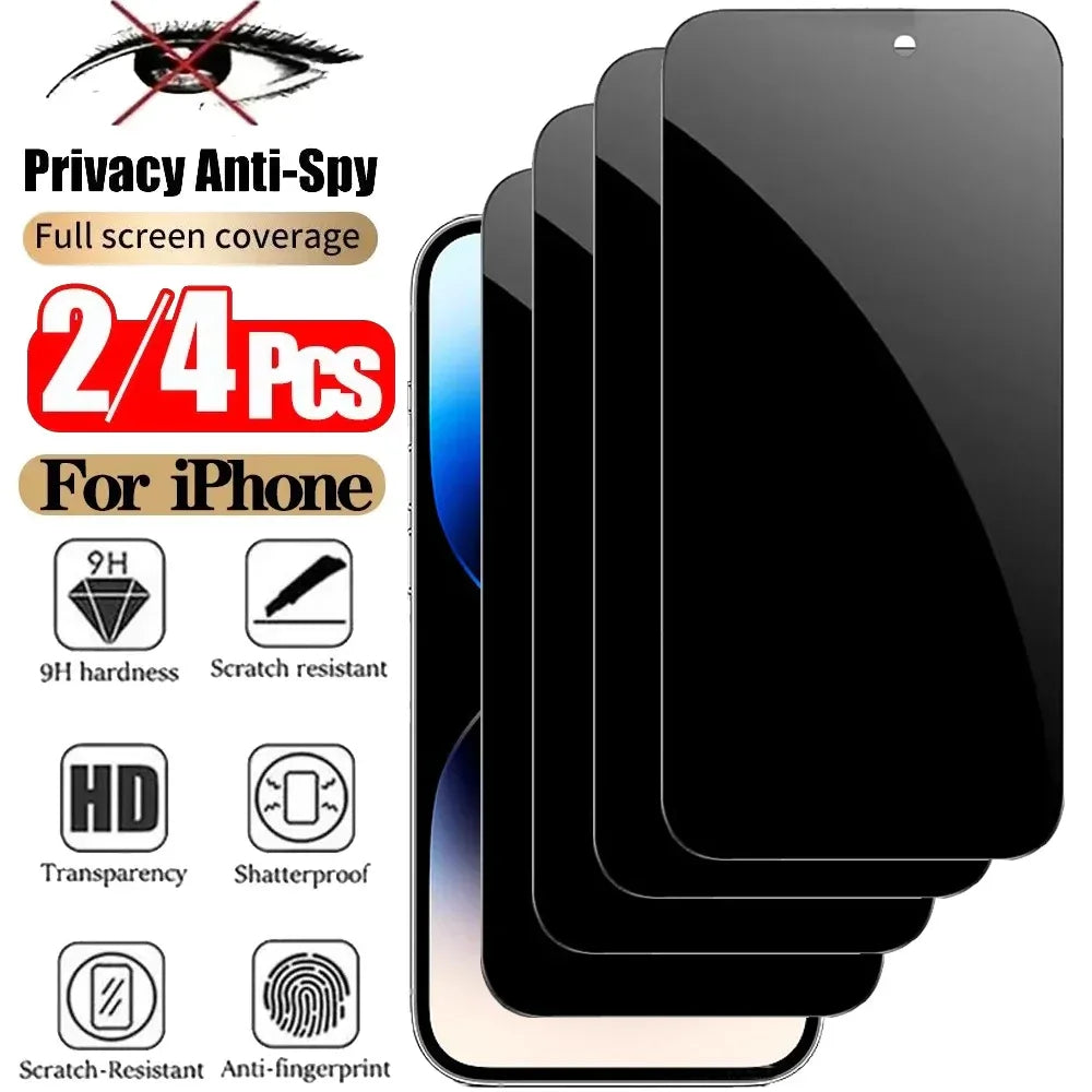 iPhone 16 Pro Max Screen Protector 4-Pack - 9H Tempered Glass Tidesmit Tidesmit