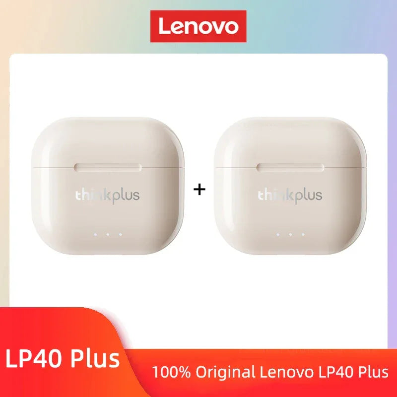 Lenovo LP40 II TWS Wireless Bluetooth Earphones by Tidesmit 2Beige Tidesmit