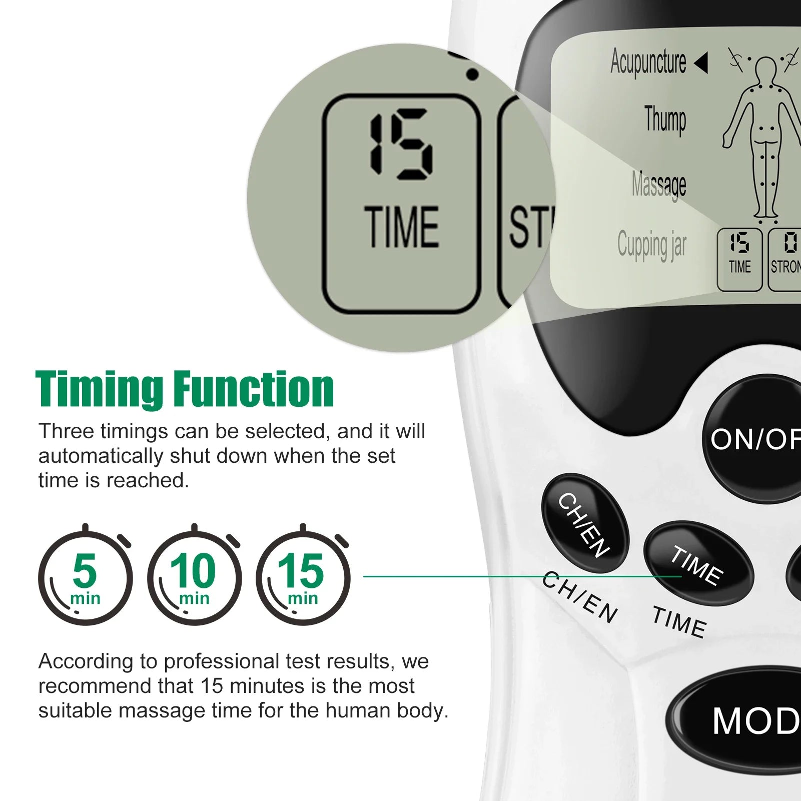 EMS Tens Unit Muscle Massager: Portable Deep Tissue Pain Relief Body Shaping Massage Equipment Tidesmit