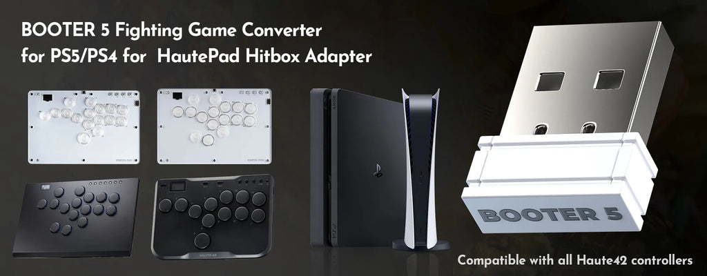 Haute42 C16 Magnetic Leverless Hitbox Controller Stickless Arcade Controller Keyboard For PC/ PS5/PS4 Hitbox Fighting Stick