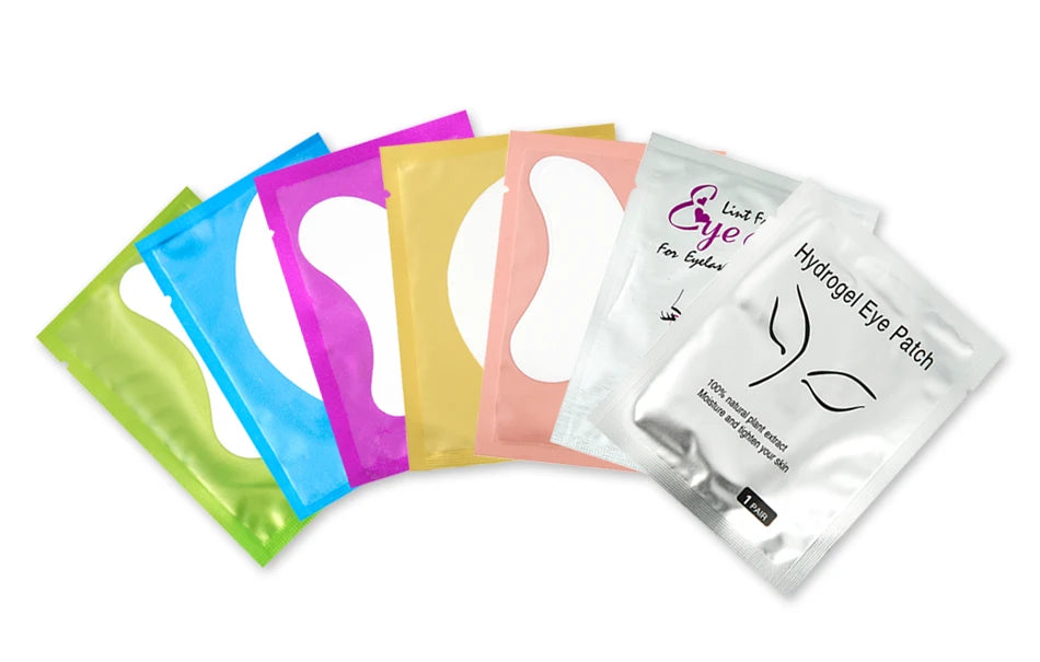 Tidesmit lint free hydrogel under eye patches for eyelash extensions 50 pair bulk pack detail view