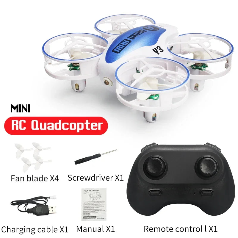 RC UFO Drone with Obstacle Avoidance and LED Lights - Tidesmit Blue Tidesmit