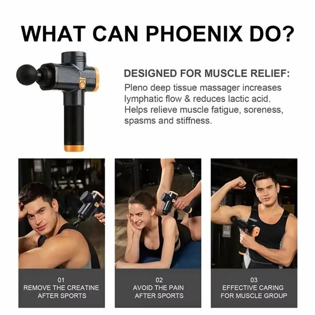 Fascia Massage Gun: 30-Speed Deep Tissue Recovery Tool Fascia Gun Tidesmit
