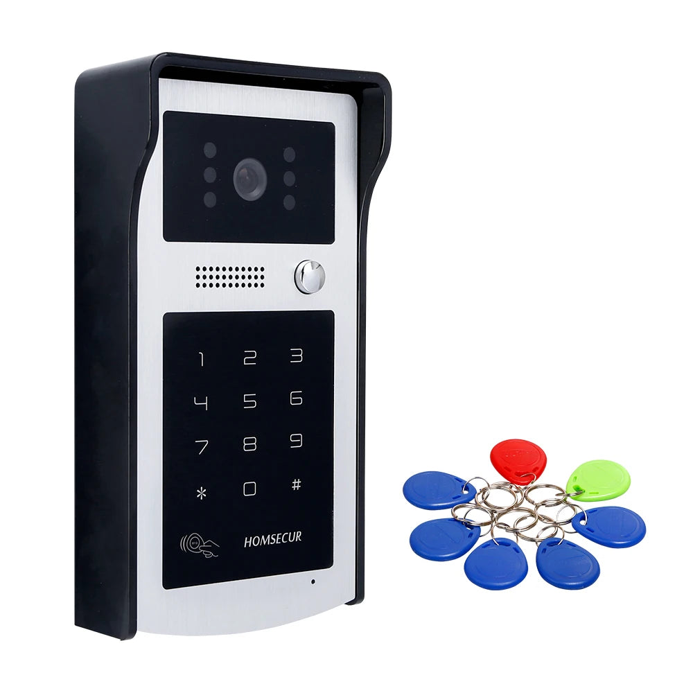 Modern 7" Monitor Video Intercom Doorbell System 2-Way Audio IR Night Vision Camera Security Monitor 1-to-1 Kit for Apartment