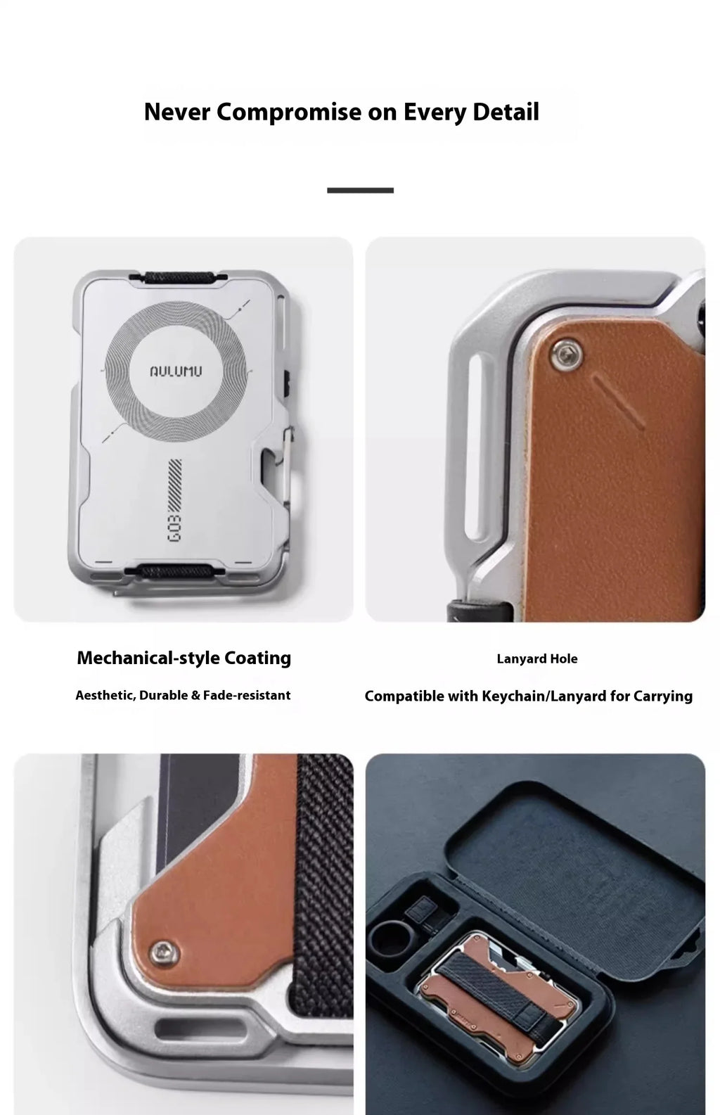 Magnetic Carbon Fiber Wallet: 6-in-1 Slim Fit Phone Case Tidesmit