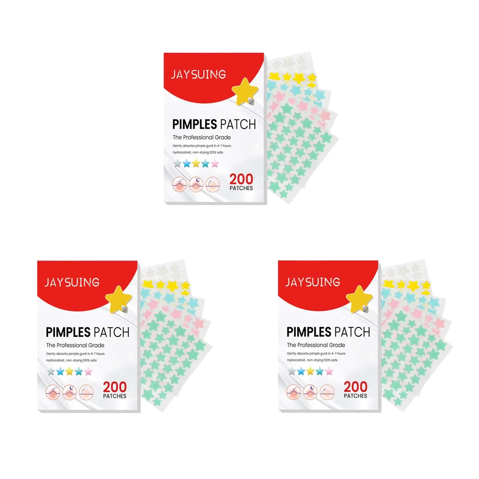 Acne Pimple Patches Sticker Repair Acne Scars Fade Blemishes Conceal Pimples Hydrocolloid Invisible Pimple Remover Tool SkinCare