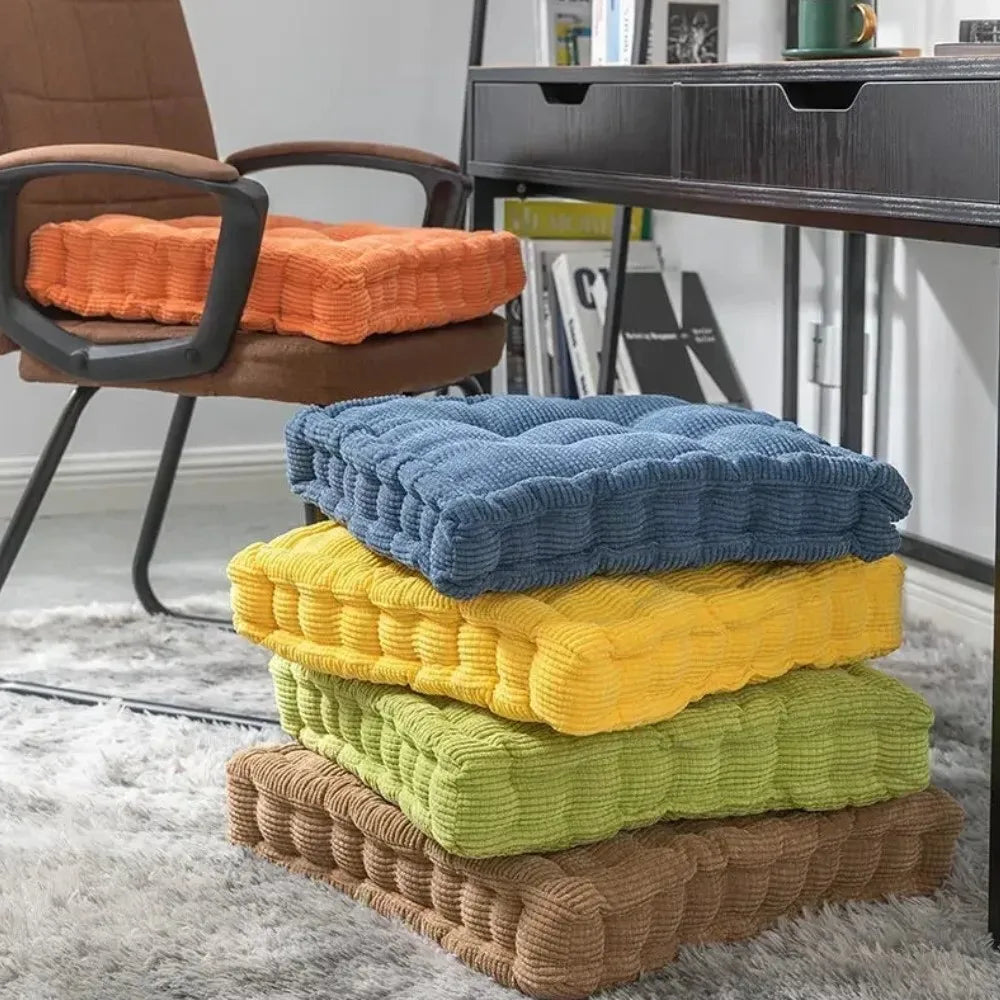 Meditation Floor Square Pillow For Seating On Floor Solid Tufted Thick Pad Cushion For Yoga Balcony Chair Seat Cushions Pouf 방석