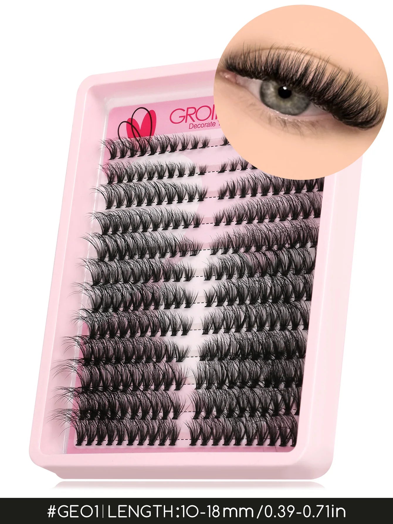 Wispy False Eyelash Clusters - DIY Salon-Quality Cat Eye Set False Eyelashes Lashes Clusters 01 Tidesmit