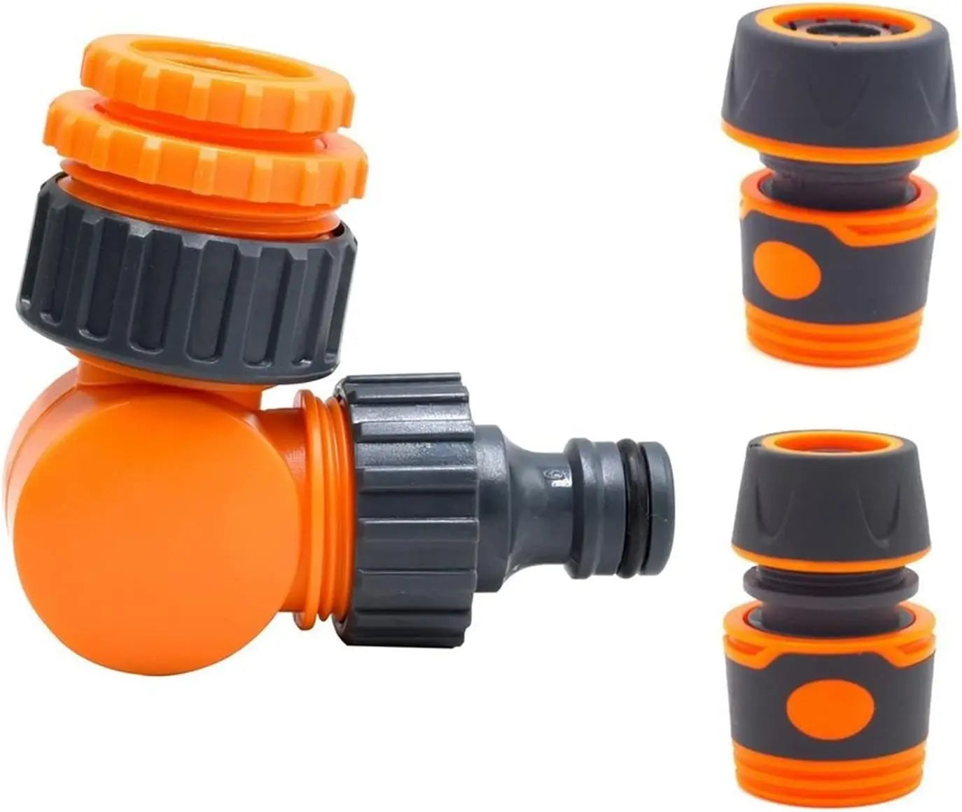 Garden Hose Connector Faucet Adapter For Inch Hose Reel Cart Plastic Click-lock Quick ConnectionFor Watering Irrigation Gard