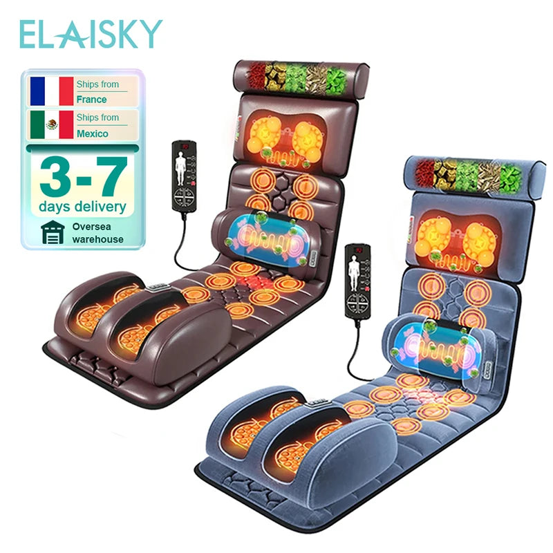 Full Body Shiatsu Massage Cushion with Heat Therapy | Tidesmit Massage Chairs Tidesmit