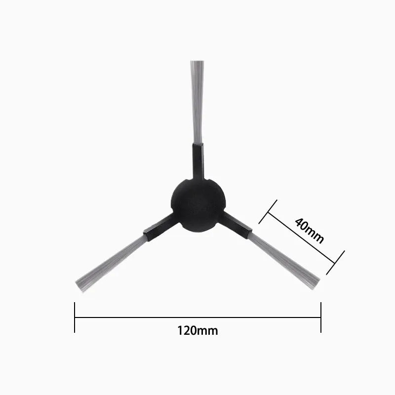 Tidesmit replacement parts set for Xiaomi Robot Vacuum S20+ including main brush, side brush, filter, and mop pads.