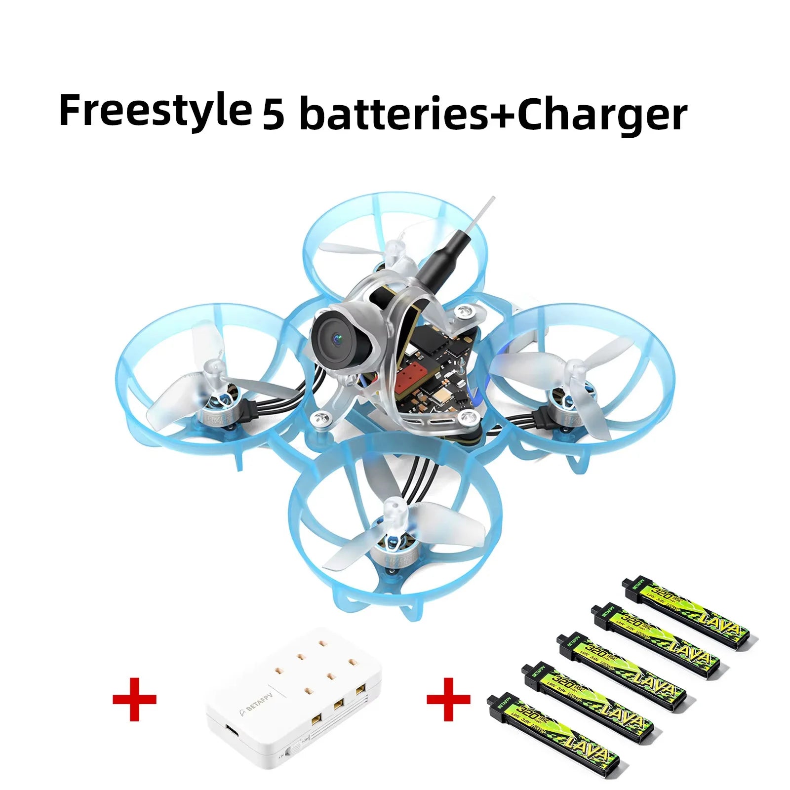 BETAFPV Air65 Brushless Whoop Drone - 2.4G Racing Quadcopter Freestyle 5B 1C Tidesmit