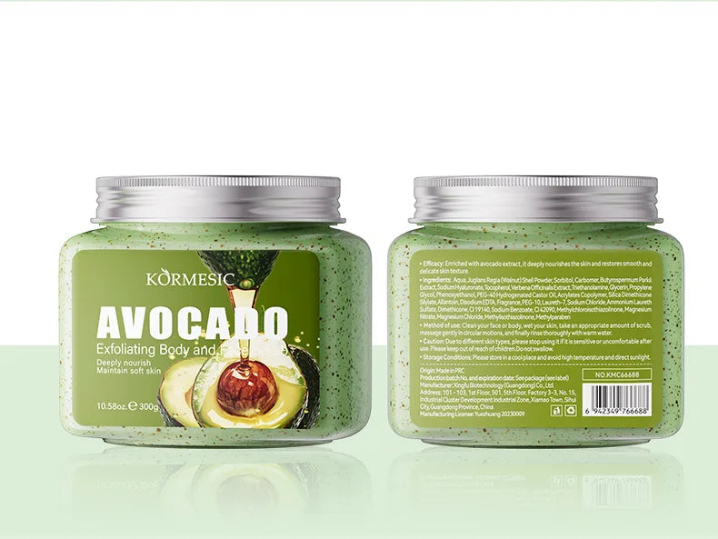 Avocado Facial Scrub & Moisturizing Cream - Natural Exfoliation Care Scrubs Treatments Tidesmit