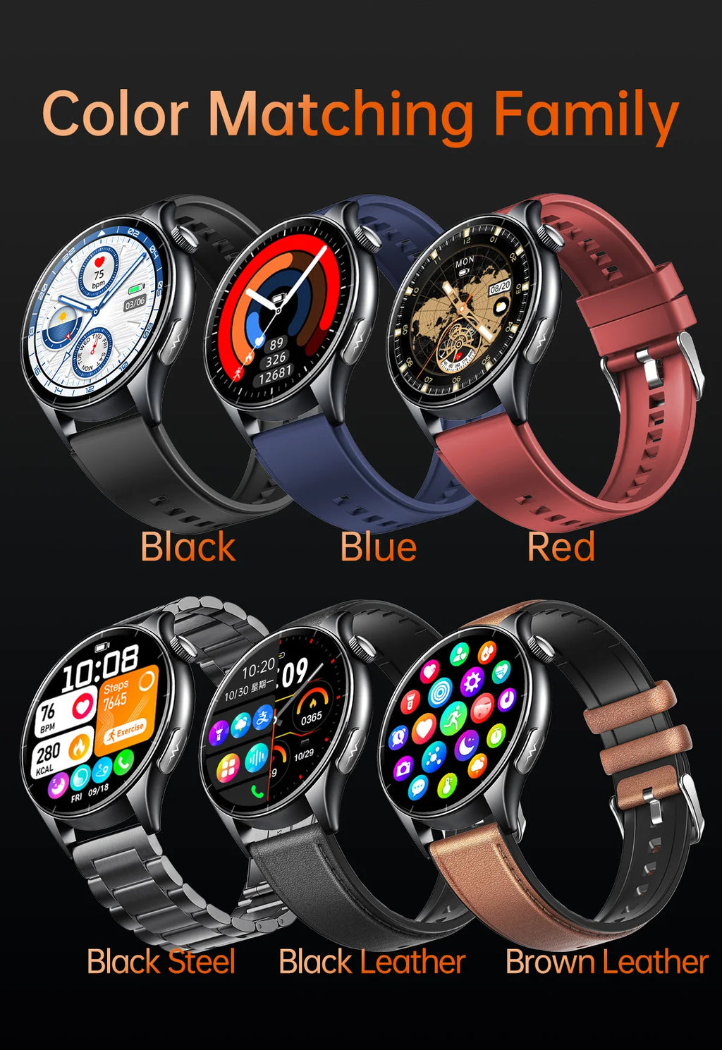 2026 New Smart Watch NFC ECG+PPG Blood oxygen Uric Acid Blood Pressure Sapphire Smartwatch Men For iPhone Android