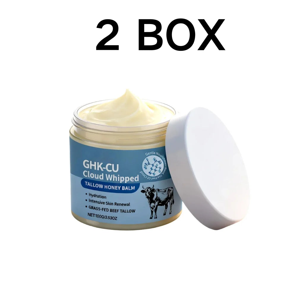 100g Grass-Fed Tallow Honey Balm Methylene Blue GHK-CU Copper Peptide Hydrating Face Body Moisturizer For All Skin Type
