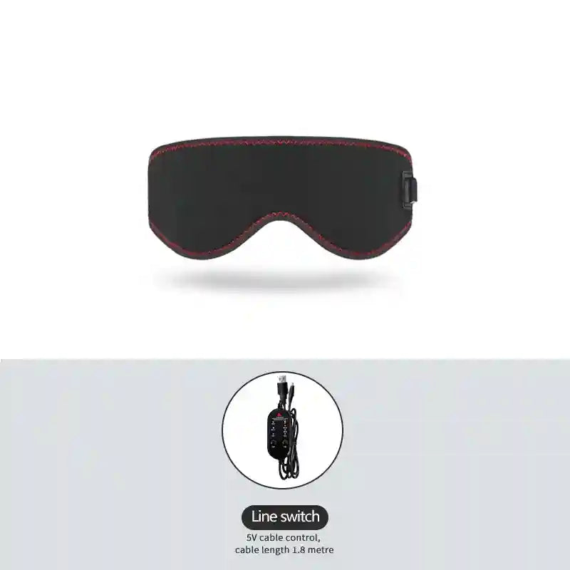 Heated Eye Massage Mask with 3 Heat Modes - Portable Wellness Device Eye Massage Instrument 5V-Heating Tidesmit
