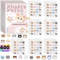600Pcs Acne Patches Cat Shaped Acne Heal Sticker Colorful Acne Cover Removal Pimple Patch Anti-Acne Hydrocolloid Sticker