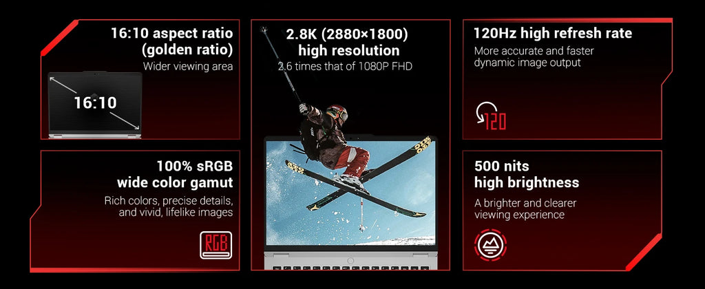 MECHREVO Forza 14X Pro 14" Laptop AMD Ryzen 7 H255 LPDDR5X 32GB RAM PCIe4 1TB SSD WiFi6 BT5.2 2.8K 120Hz Windows11 Computer
