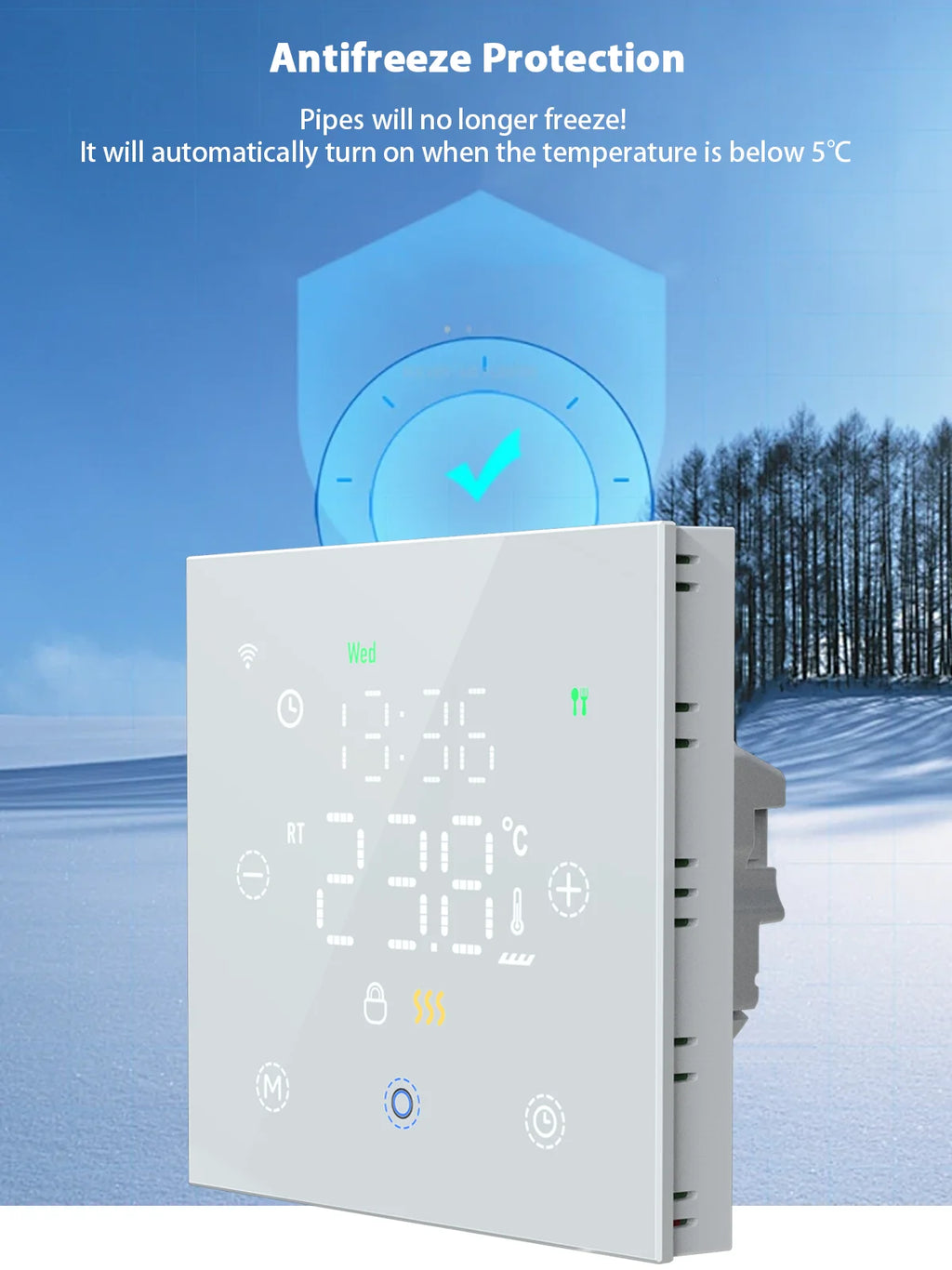 WiFi Smart Thermostat Tuya Remote Temperature Controller for Electric Floor Heating Water/Gas Boiler Yandex Google Home Alexa