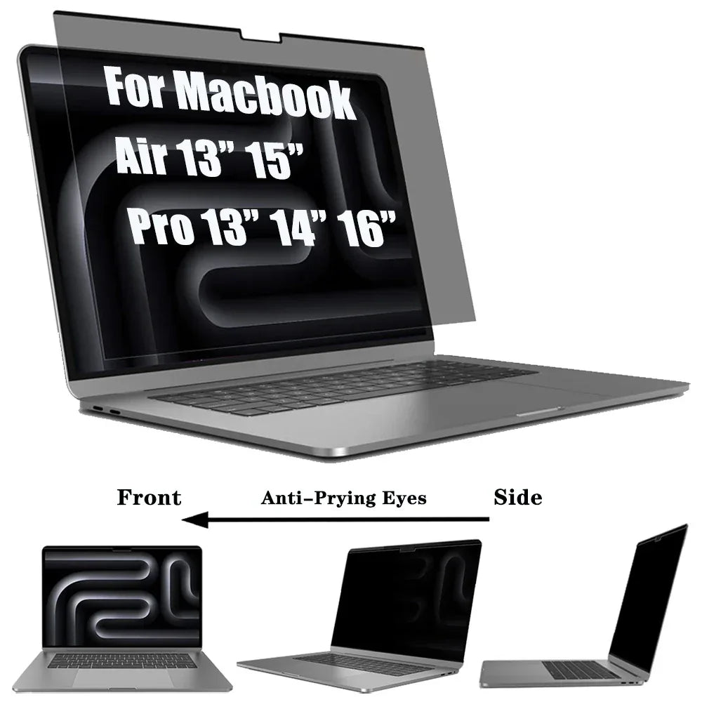 Macbook Privacy Screen Protector | Anti-Glare Filter for M4 Air Tidesmit