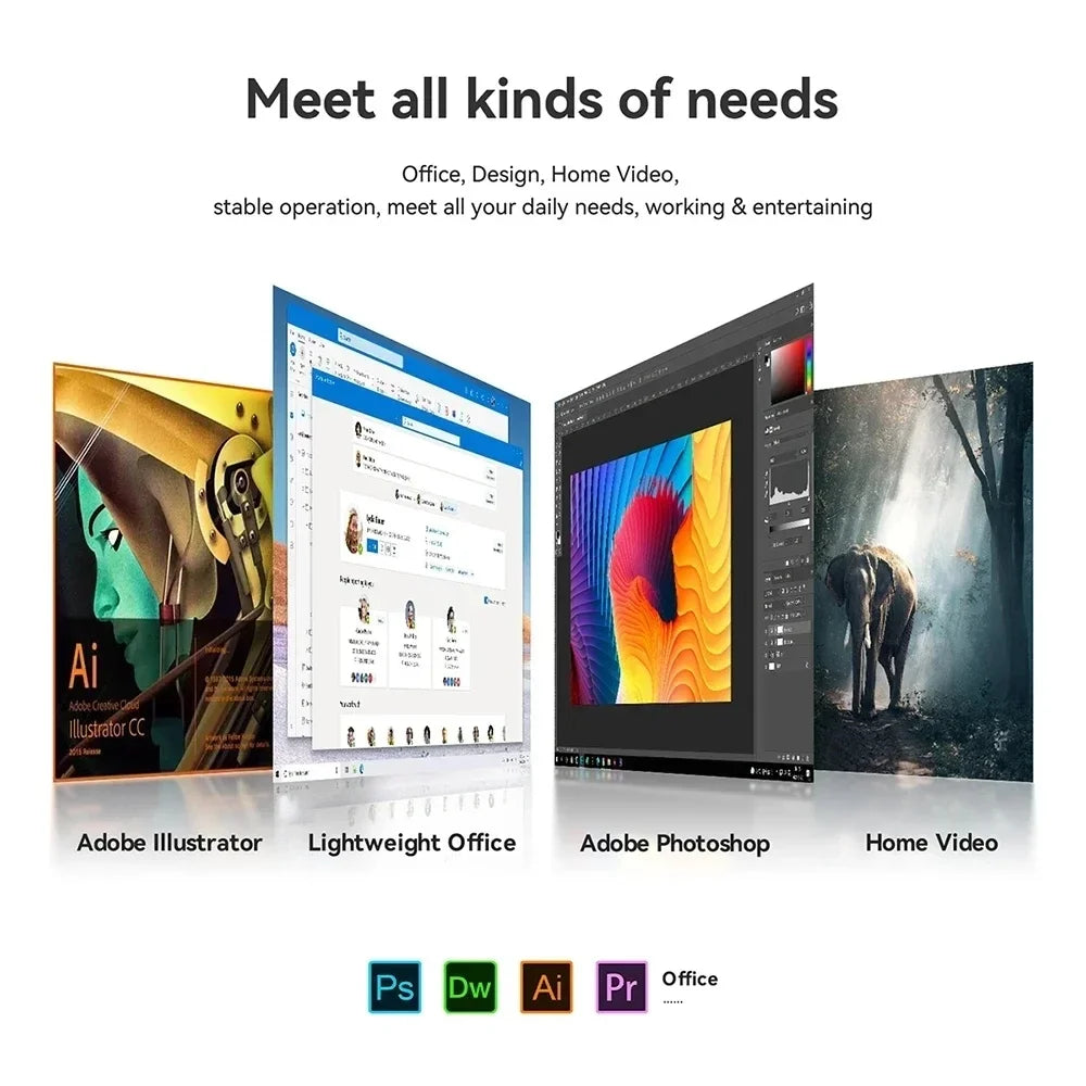 2026 intel i9 10980HK N150 Mini PC Protable Gaming 16/32GB RAM WIFI6 BT5.2 4K 1/2TB SSD 1000Mbps Mini Gamer Computer PC