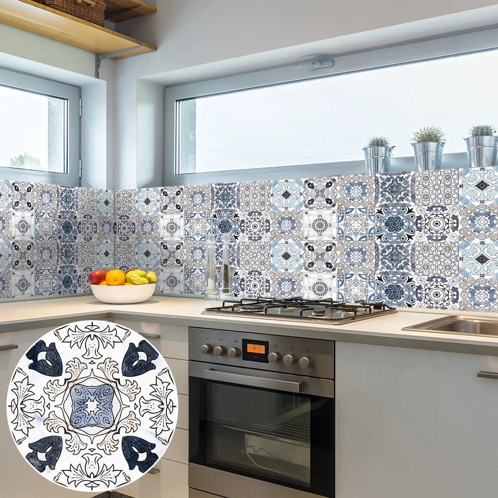 29 Styles Thickened Frosted Tiles Floor Sticker Kitchen Bathroom Home Renovation Wallpaper Waterproof Non-slip Art Wall Decals