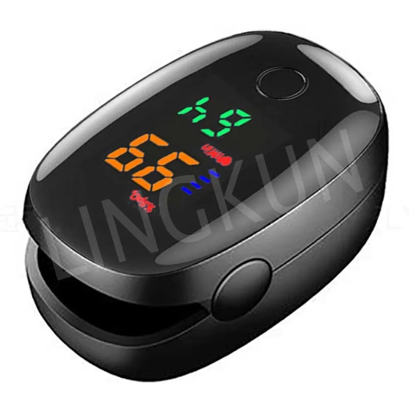 Portable Fingertip Oximeter Heart Rate Meter Pulse Blood Oxygen Saturation OLED Screen Digital Tube Practical Monitor