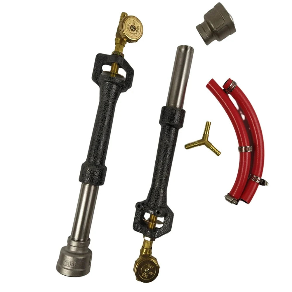 LSMIITTH Dual Propane Burner Gas Forge With Air Choke Casting Tools For Blacksmith Knife Making Melting Metal Furnace Farrier