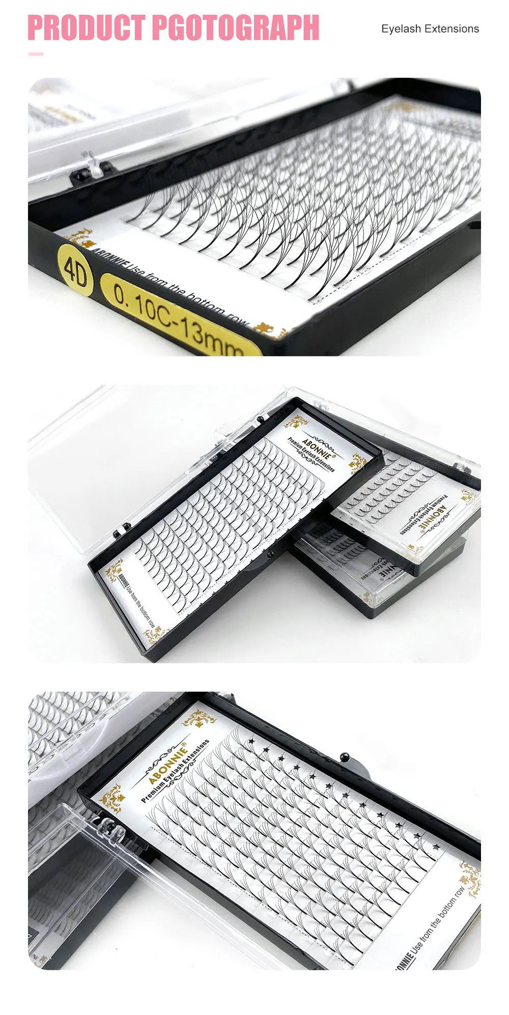 Russian Volume Eyelash Extensions 5D-6D | Matte Soft False Lashes False Eyelashes Tidesmit