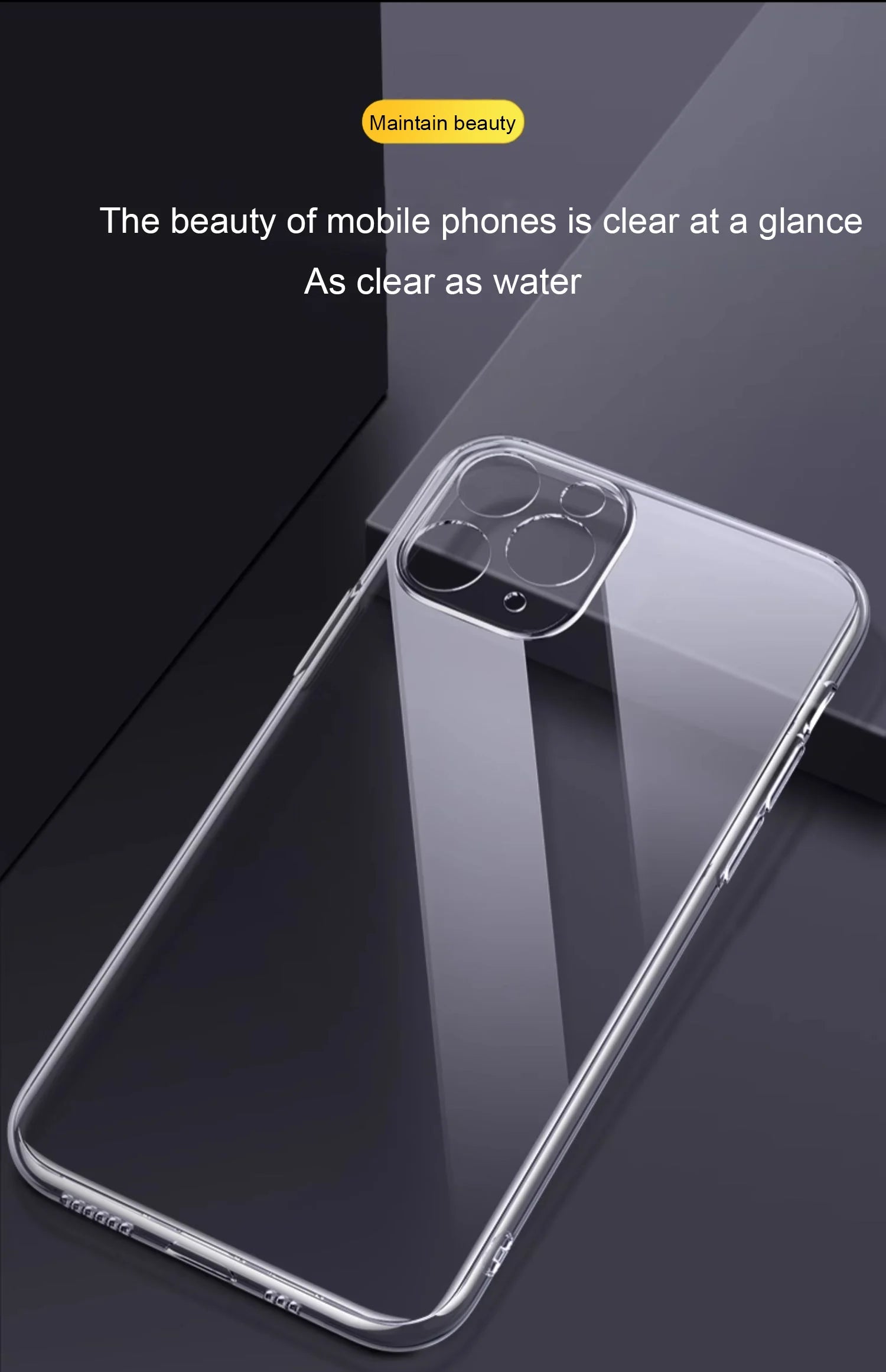 Clear Shockproof iPhone Case: Slim Fit Drop Protection by Tidesmit Tidesmit